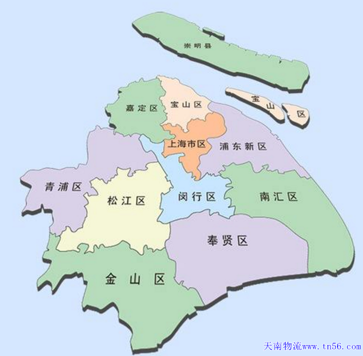 东莞到上海物流舆图
