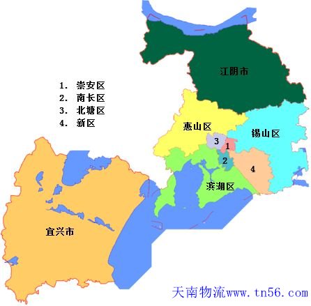 东莞到无锡市物流舆图